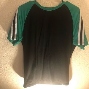 Green and black lounge shirt